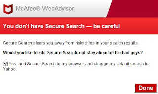 McAfee webAdvisor Uninstall Stuck