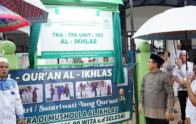 Dorong Generasi Qurani, TPA Ke-305 di Banjarmasin Diresmikan