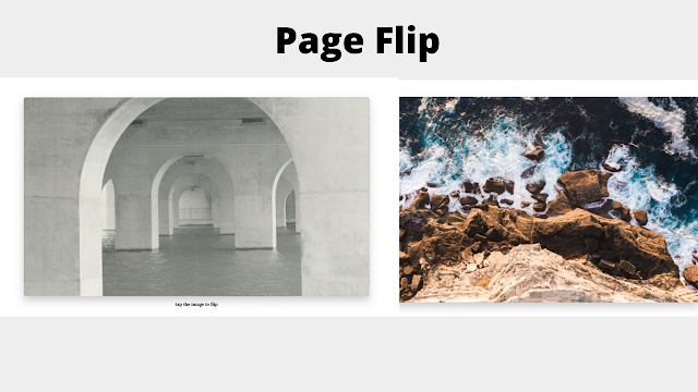 Create Flip Page Animation Using HTML,CSS & JavaScript Code