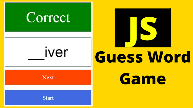 Javascript Guess The Word Game