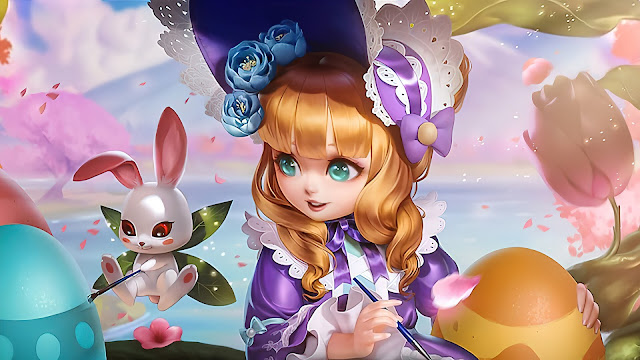 chang'e vine cradle epic skin wallpaper hd mobile legends