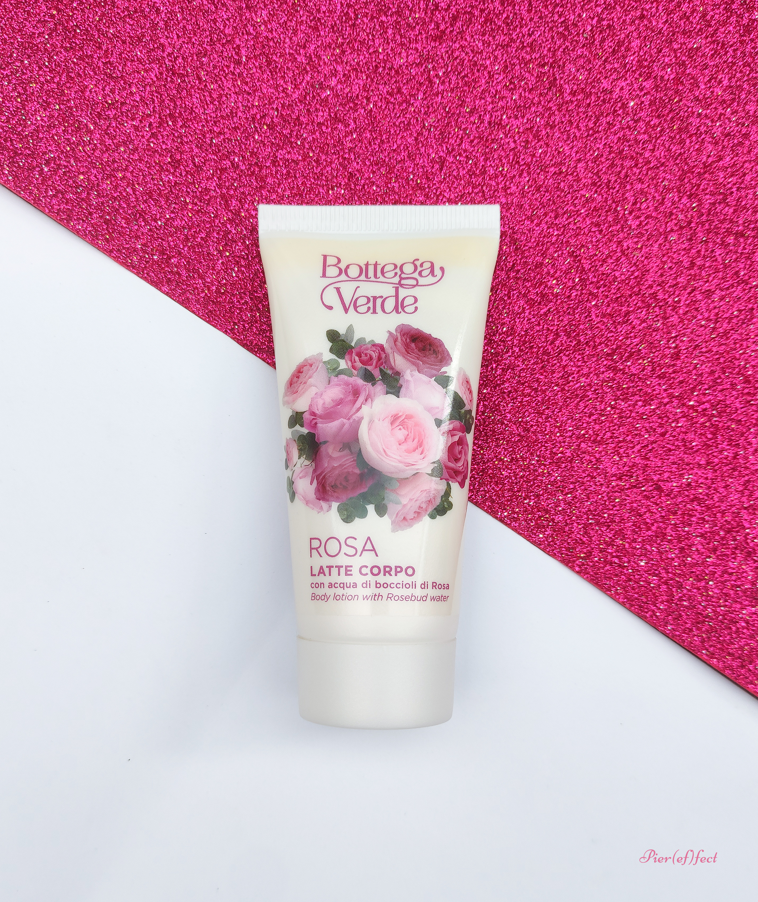 bottega verde latte corpo rosa