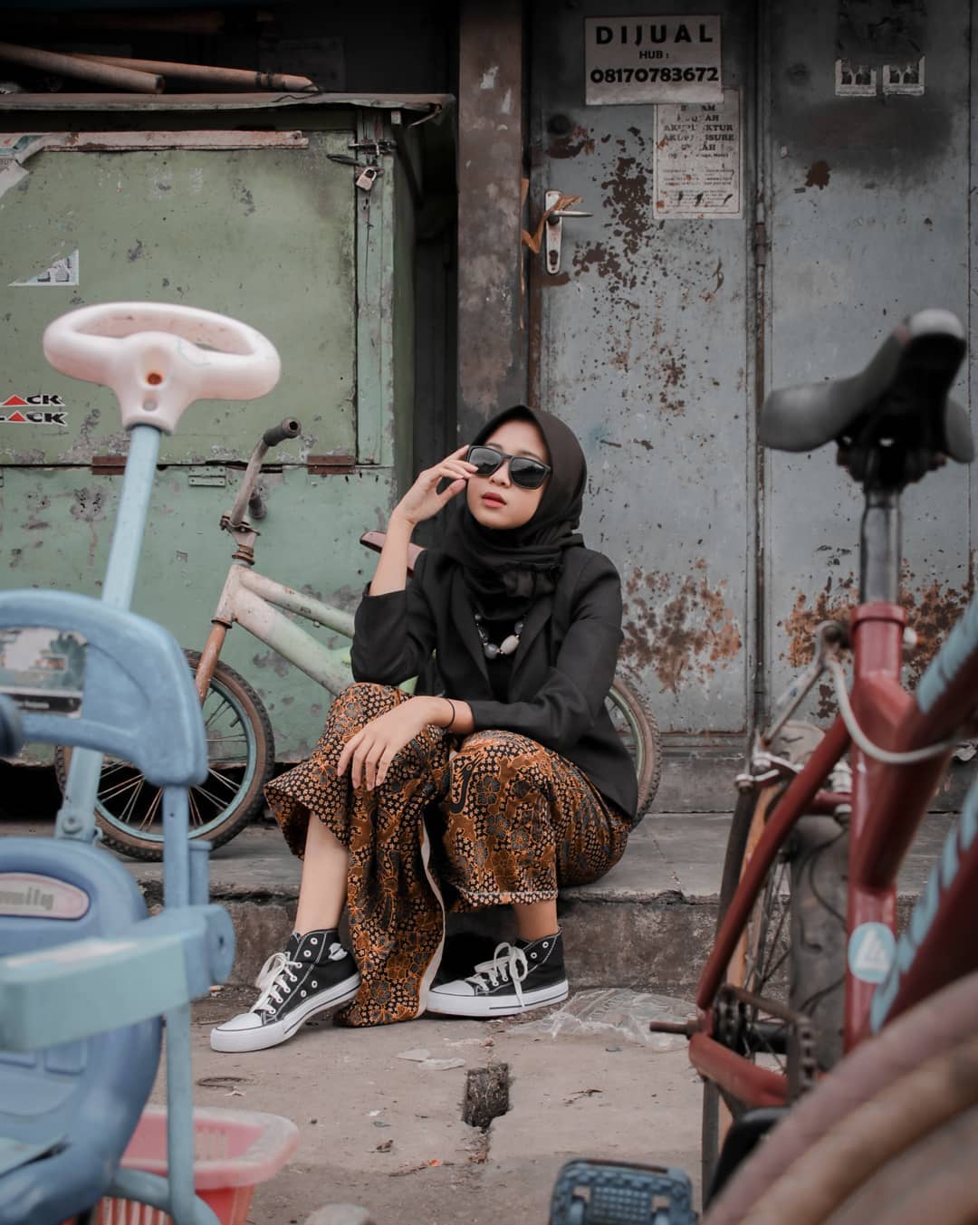 ootd hijab,images,photo,Nanda Frisca,selebgram,foto model.