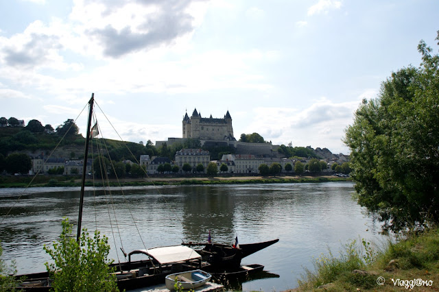 Vista panoramica sul Castello e la città di Saumur
