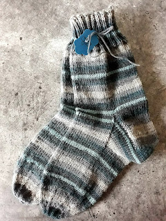 selbst gestrickte Socken