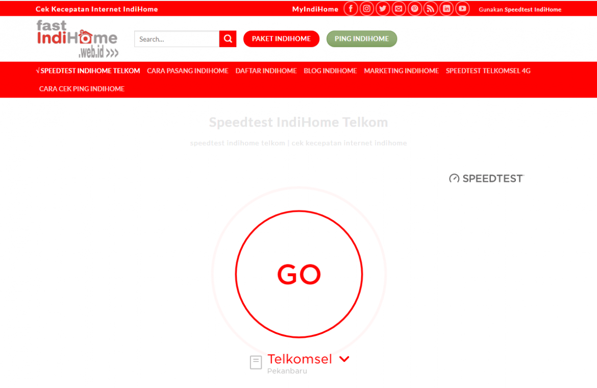 How to Check Indihome Internet Speed, Check it out!