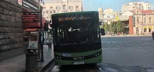 Local Main bus stop at Majanishvili Square.