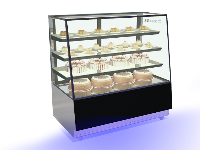 Inclined Glass Confectionery Showcase 