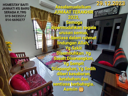 SEBARANG PERTANYAAN DAN TEMPAHAN HOMESTAY BAITI JANNATI KG BARU SERADA K.TRG