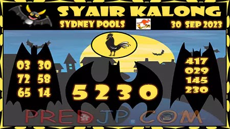 Prediksi Sydney Kalong Keramat Sabtu 30-September-2023