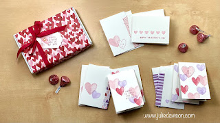 VIDEOS ~ Stampin' Up! Sweet Talk Suite Valentine Projects: Mini Cards + Mini Treats ~ www.juliedavison.com #stampinup