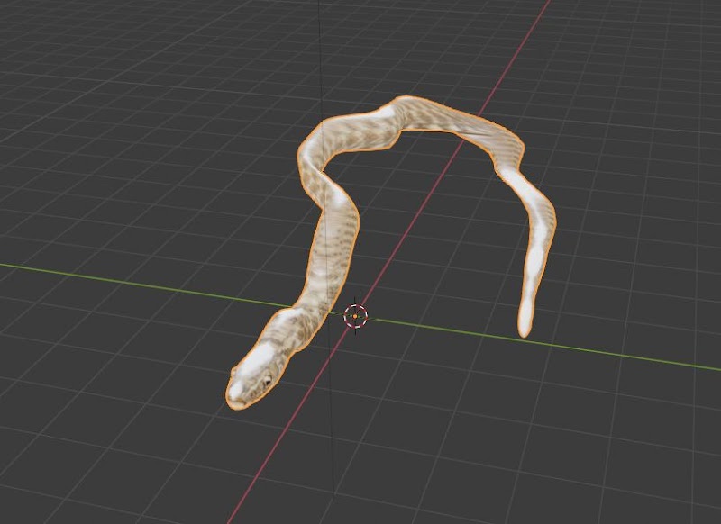 Snake free 3d models blender obj fbx low poly