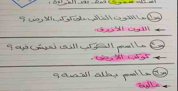 مذكرة لغة عربية للصف الأول الابتدائي ترم ثاني 2022