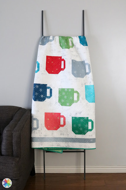 Mod Mugs quilt in Ombre Flurries fabric A Bright Corner