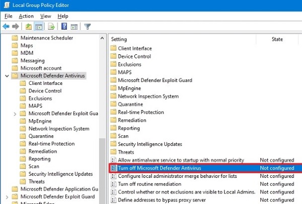 كيفية تعطيل برنامج مكافحة الفيروسات لنظام التشغيل Windows 10؟