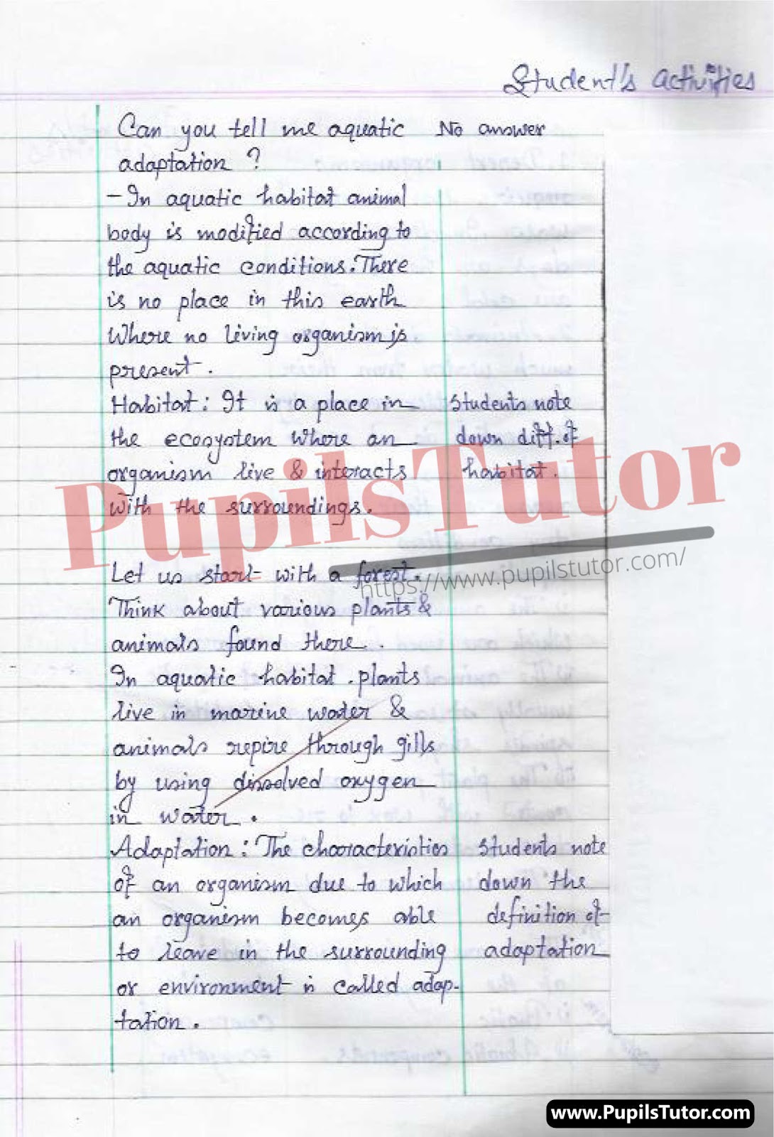 General And Biological Science Lesson Plan On Living Things For Class/Grade 5 and 6 For CBSE NCERT School And College Teachers  – (Page And Image Number 3) – www.pupilstutor.com