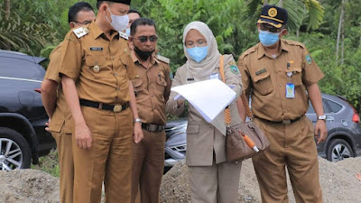 Wabup Sabar AS Bersama Jajaran Tinjau Pembangunan TPS 3R