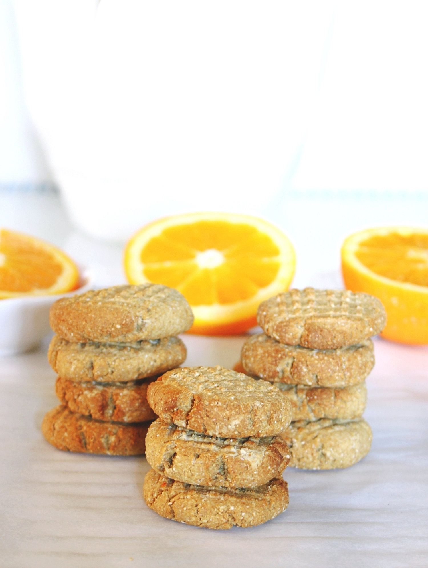 Orange cookies recipe, healthy sugar-free kid friendly cookies