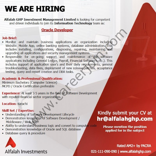 Alfalah GHP Investment Management Limited Jobs February 2022: