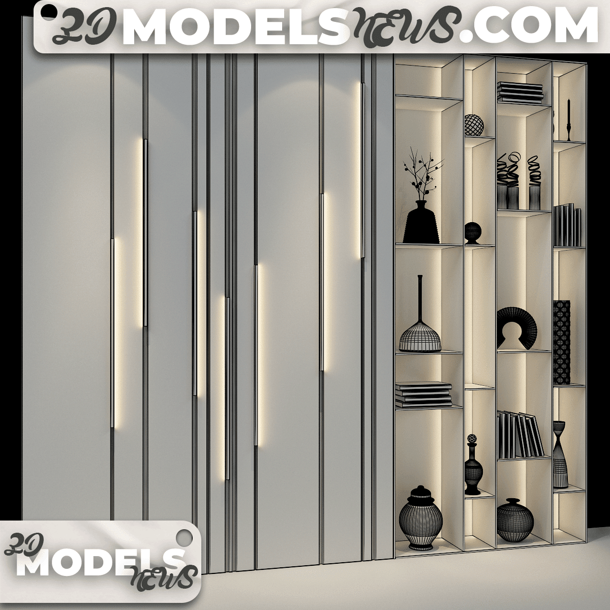 Rack Model Cabinet Furniture 0319 3