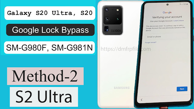 samsung s20 ultra 5g frp bypass google account lock