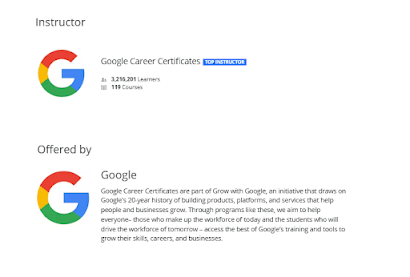 Best Python certificate by Google