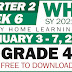 GRADE 4 Weekly Home Learning Plan (Quarter 2: WEEK 6)