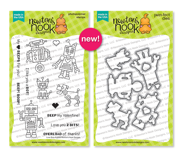 Love Bots | Valentine Robot Stamp Set by Newton's Nook Designs