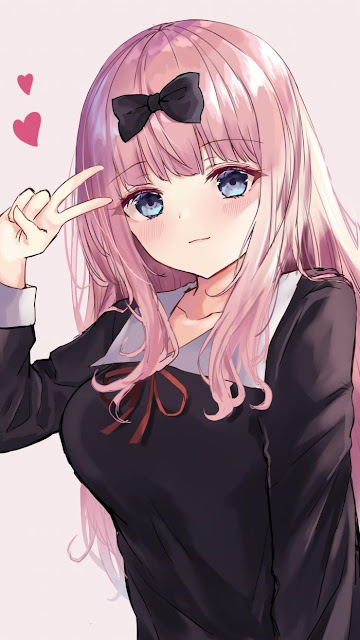 Live wallpaper cute Fujiwara chika kaguya sama love is war live wallpaper cute for background and lockscreen iphone