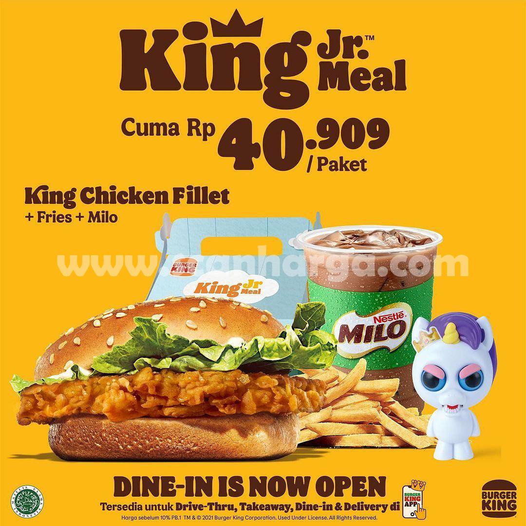 Promo BURGER KING JR MEALS - Harga Cuma Rp40.909 + Gratis Mainan 2