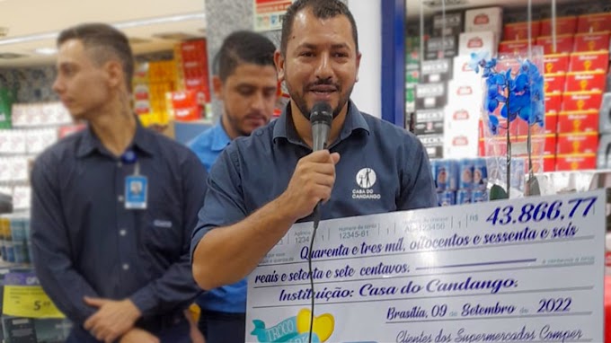 Casa do Candango: Lar São José recebe doações do Troco Solidário do Comper
