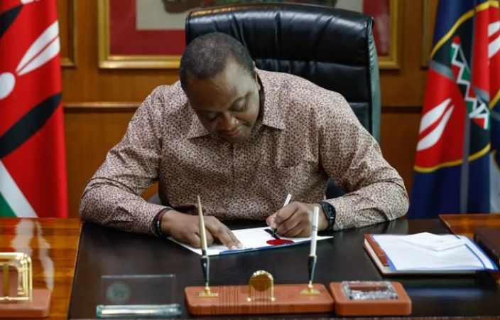 President Kenyatta Signs Three Bills of Parliament Into Law