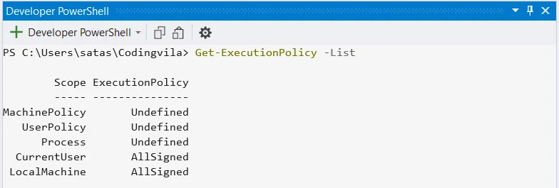 PowerShell ExecutionPolicy