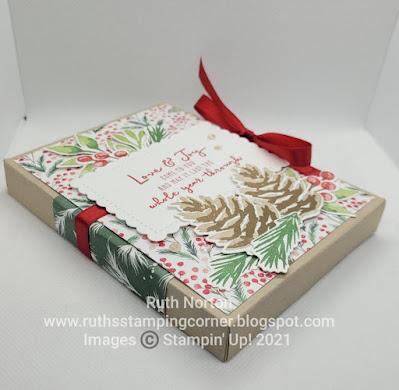 stampin up, christmas season, painted christmas