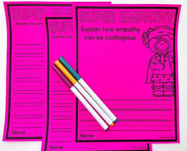 Empathy activities for kids, including anchor charts, lessons, games, and more!