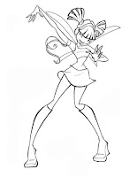Musa Winx Club coloring page for girls