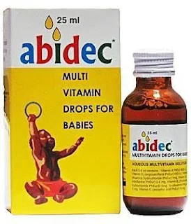 Abidec multivitamin drop composition and dosage