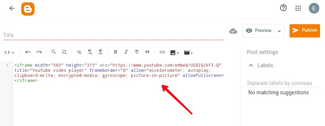 How to Embed Youtube Video in Blogger aka Blogspot