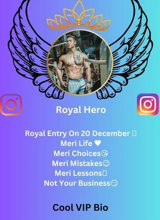 Royal VIP Bio For Instagram