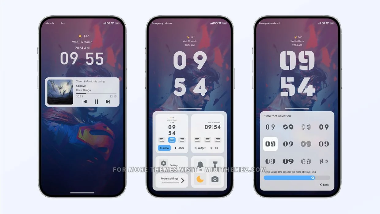 Superman Dark Mode Theme for Xiaomi Redmi Phones