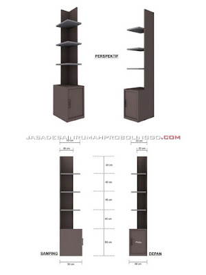 Detail Furniture Modern Rak Display