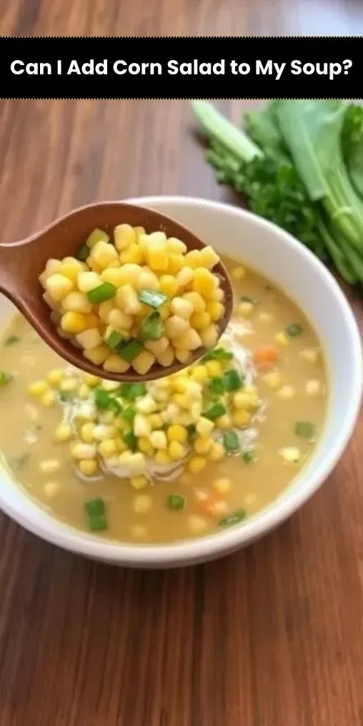 Can I Add Corn Salad to My Soup