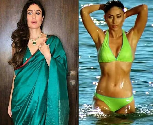 Kareena Kapoor saree vs bikini bollywood actress