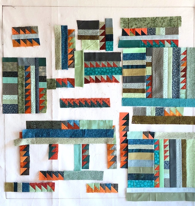 "Argousier" quilt by Maryline Collioud-Robert