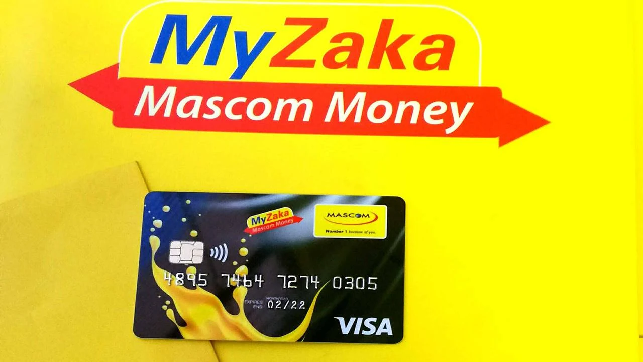 Mascom Myzaka Visa Card Registration and Charges/Tariffs in Botswana