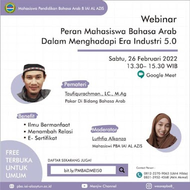 WEBINAR "Peran Mahasiswa Bahasa Arab di Era Industri 5.0"