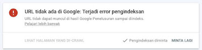 Terjadi Error Pengindeksan Di Google Akibat Gagal : Kesalahan Pengalihan