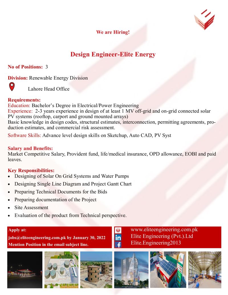 Elite Engineering Pvt Ltd Jobs Design Engineer