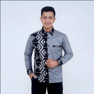 Baju batik lengan panjang