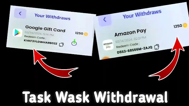 task wask app withdrawal proof